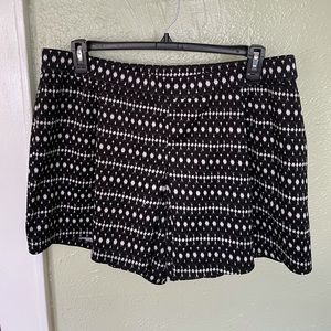 Black and White Shorts